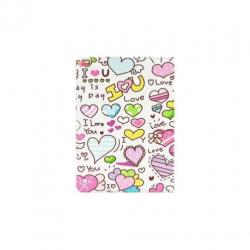 iPad Pro 12.9 - hoes, cover, case - PU leder - Love text