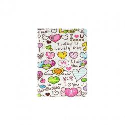 iPad Pro 12.9 - hoes, cover, case - PU leder - Love text