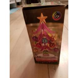 Kerstversiering roze kerstboompje led NIEUW