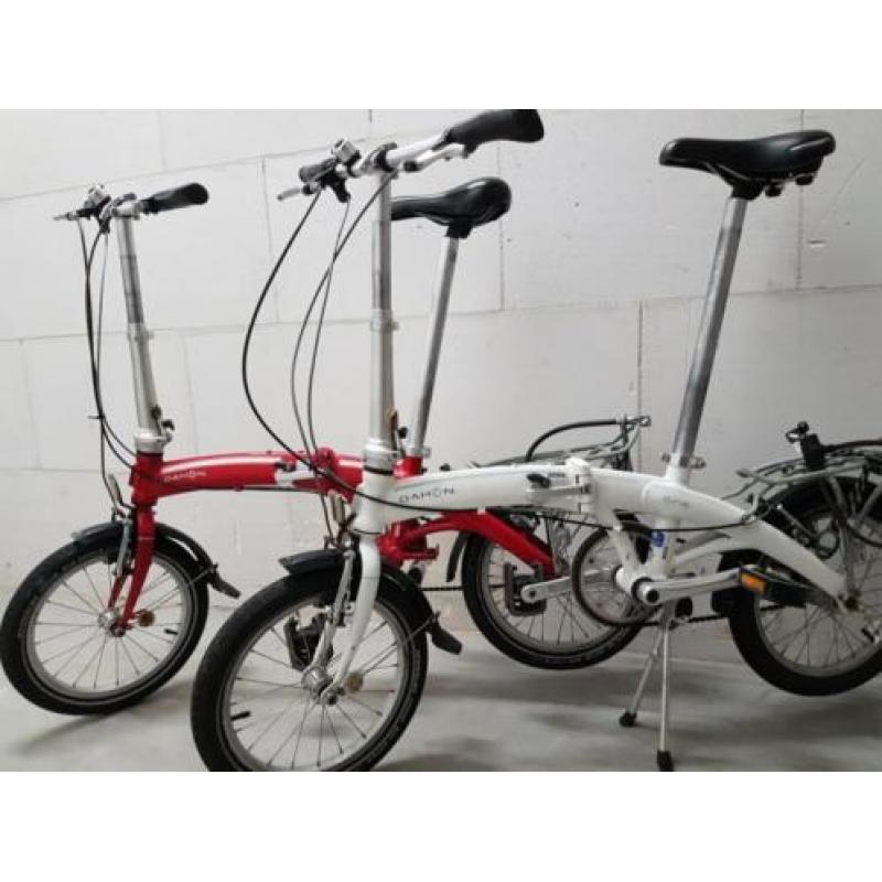 Twee Dahon Curve D3 incl draagtassen