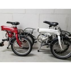 Twee Dahon Curve D3 incl draagtassen