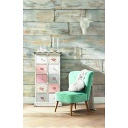 Shabby Chique Stenen Muur Vliesbehang 368×248 XXL-014