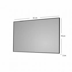 Badkamerspiegel Sanicare Q-Mirrors 65x70x2cm Zwart