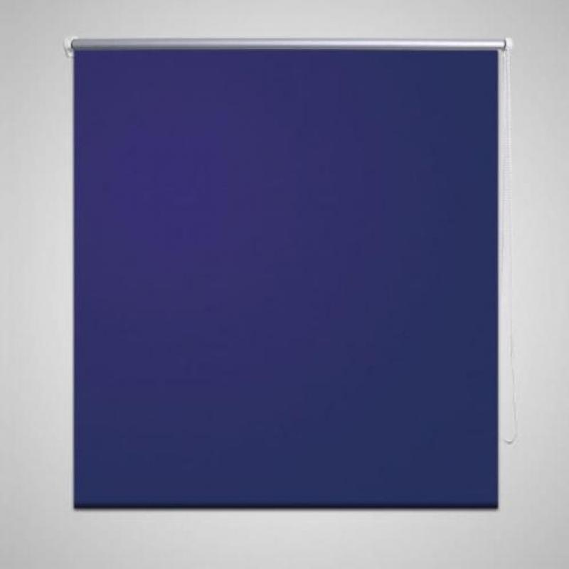 vidaXL Rolgordijn verduisterend 140 x 175 cm marineblauw