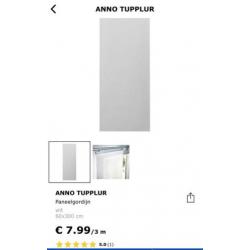 Paneelgordijnen Ikea Tupplur