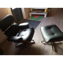 T/M 80% KORTING * MAESSEN lounge chair incl. poef nu €485