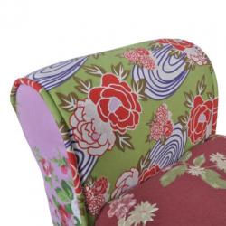 vidaXL Patchwork Bloemen design bankje