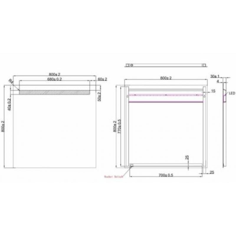 Wiesbaden Tigris spiegel met led verlichting 800x800