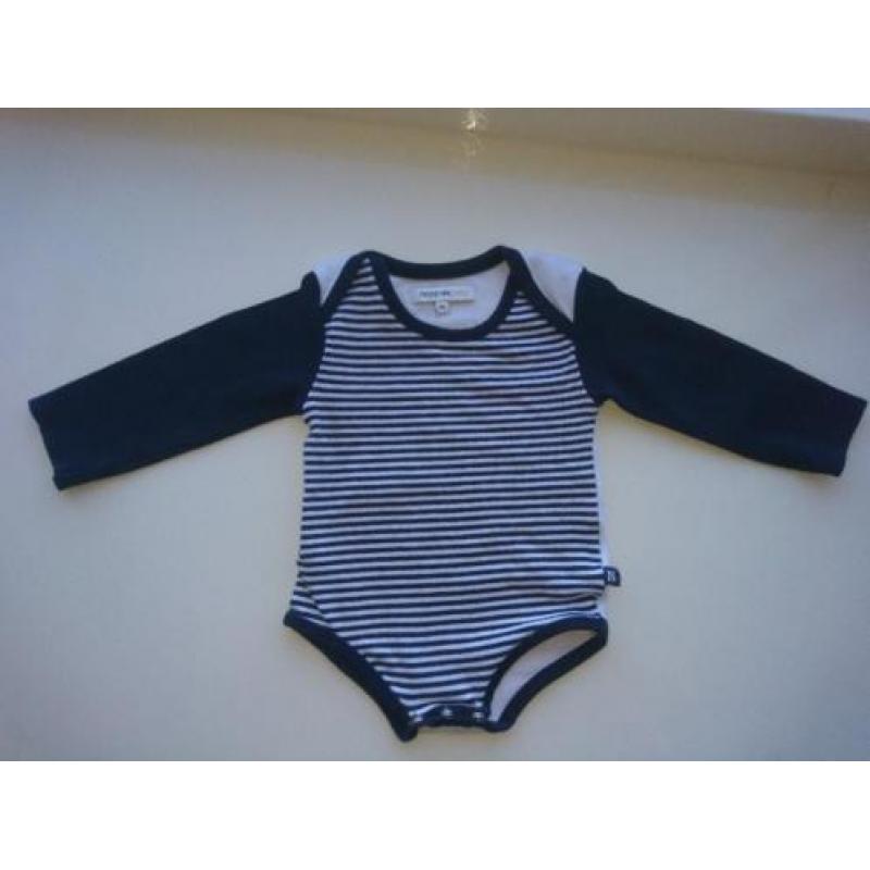 Mooie, comfortabele romper, wit/blauw, Noppies, maat 50