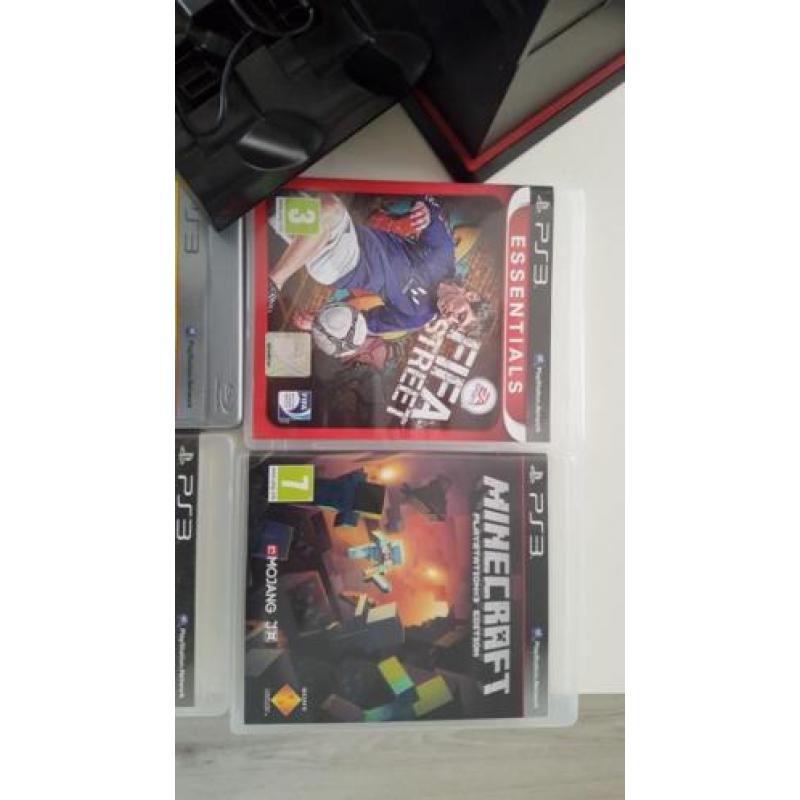 Tekoop playstation 3 met diverse spellen en accessoires