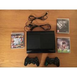 Playstation 3 + 2 controllers + 12 spellen